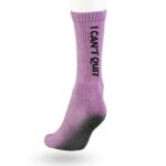 Calze Unisex Viola "Pat, I Can't Quit" - immagine 2